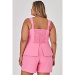 Short Alfaiataria com Botão - MySize - Trópicos