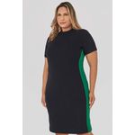 Vestido Midi Malha Detalhe Lateral - MySize - Trópicos