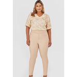 Calça Alfaiataria com Botão - MySize - Trópicos