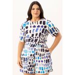 Blusa Estampada com Detalhe de Manga - Urban Flowers