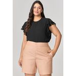 Blusa com Babado Duplo na Manga MySize - Verano 