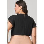 Blusa com Babado Duplo na Manga MySize - Verano 