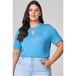 T-shirt com Detalhe Gota MySize - Verano