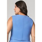 Colete Alfaiataria com Detalhe Botão Sol MySize - Verano
