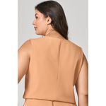 Colete Alfaiataria com Detalhe Botão Sol MySize - Verano 