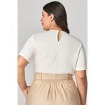 T-shirt Malha com Detalhe de Tela MySize - Verano