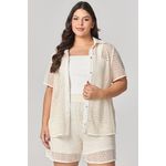 Camisa de Tela com Cropped MySize - Verano