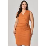 Vestido Curto Detalhe Fivela Coberta MySize - Verano 
