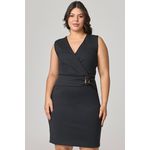 Vestido Curto Detalhe Fivela Coberta MySize - Verano