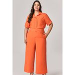 Calça Pantacourt com Detalhe Guipir MySize - Verano