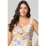 MySize Conjunto Saia e Cropped Estampado Detalhe Nó - Verano