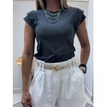 Blusa Império Chumbo