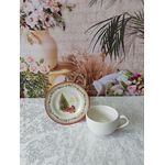 Xícara de Chá com Pires Merry Christmas