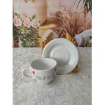 Xícara de Café com Pires Frases Coração 182-1000