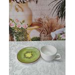 Xícara de Chá com Pires Kiwi