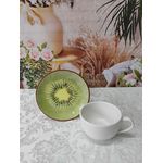 Xícara de Chá com Pires Kiwi