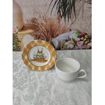 Xícara de Chá com Pires Follow the Bunny