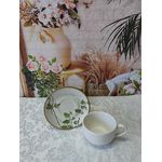 Xícara de Chá com Pires Tropical Leaves