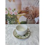 Xícara de Chá com Pires Tropical Leaves