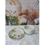 Xícara de Chá com Pires Tropical Leaves