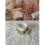 Xícara de Café com Pires Vintage de Páscoa