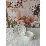 Xícara de Chá com Pires Mármore