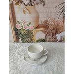 Xícara de Chá com Pires Mármore