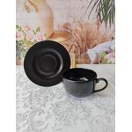 Xicara de Chá com pires Black