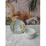 Xícara de Chá com pires Blessed Easter