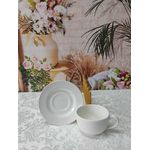 Xícara de Chá com pires Split White