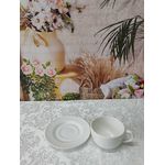 Xícara de Chá com pires Split White