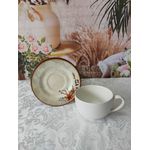 Xícara de Chá com Pires Aquarelle Adele (Copa)