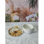 Xícara de chá com pires Aquarelle Abóbora 310941 (Copa)