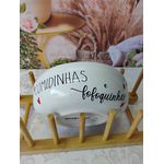 Tigela Riscado M Decor Frases/Coração Comidinhas e fofoquinhas (182-726)