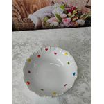 Bowl Trigo Branco com Poá Coração Colorido 167-022