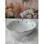 Bowl Trigo Branco com Poá Coração Colorido 167-022