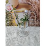 Taça de Cristal de Chumbo Palm Hand Painting 240 ml 1239