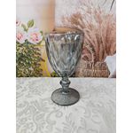 Taça de Vidro Diamond Cinza Metalizada Ecos Home Ware 310 ml