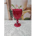 Taça de Vidro Della Home Diamont Vermelha 325 ml 792232