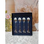 Colher Aço Inox para Chá Leaves Prata (28294)