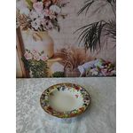 Prato Fundo Flores Rattan Acetinado