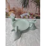 Boleira G com 3 Coelhos Verde BB 2488