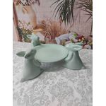 Boleira G com 3 Coelhos Verde BB 2488