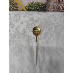 Colher de Sobremesa Inox Ópera Champanhe Branco