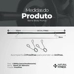 Barra Body Pump + 1 par de Presilhas