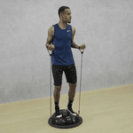 Bola Bosu de Equilíbrio Profissional - Preta - Consport