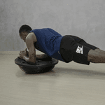 Bola Bosu de Equilíbrio Profissional - Preta - Consport
