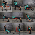 Banco Banqueta de Exercícios Supino Livre Regulável Musculação 7x1 - Consport