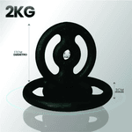 Anilha de Ferro Fundido Vazada 2kg - Naturalfitness 