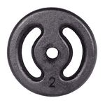 Anilha de Ferro Fundido Vazada 2kg - Naturalfitness 